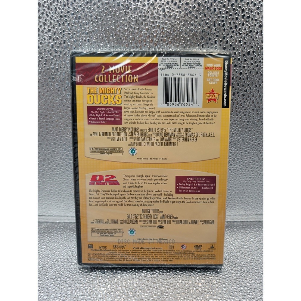 The Mighty Ducks / D2: the Mighty Ducks (DVD, 1994) New Sealed - Picture 5 of 9